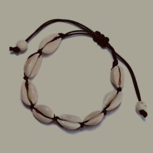 Cowry bead adjustable strap bracelets